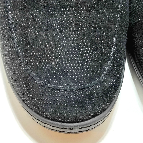 Stuart Weitzman Shoes Casual Slip On  Black Women's Wedge Loafer Size 7.5 - Picture 4 of 10